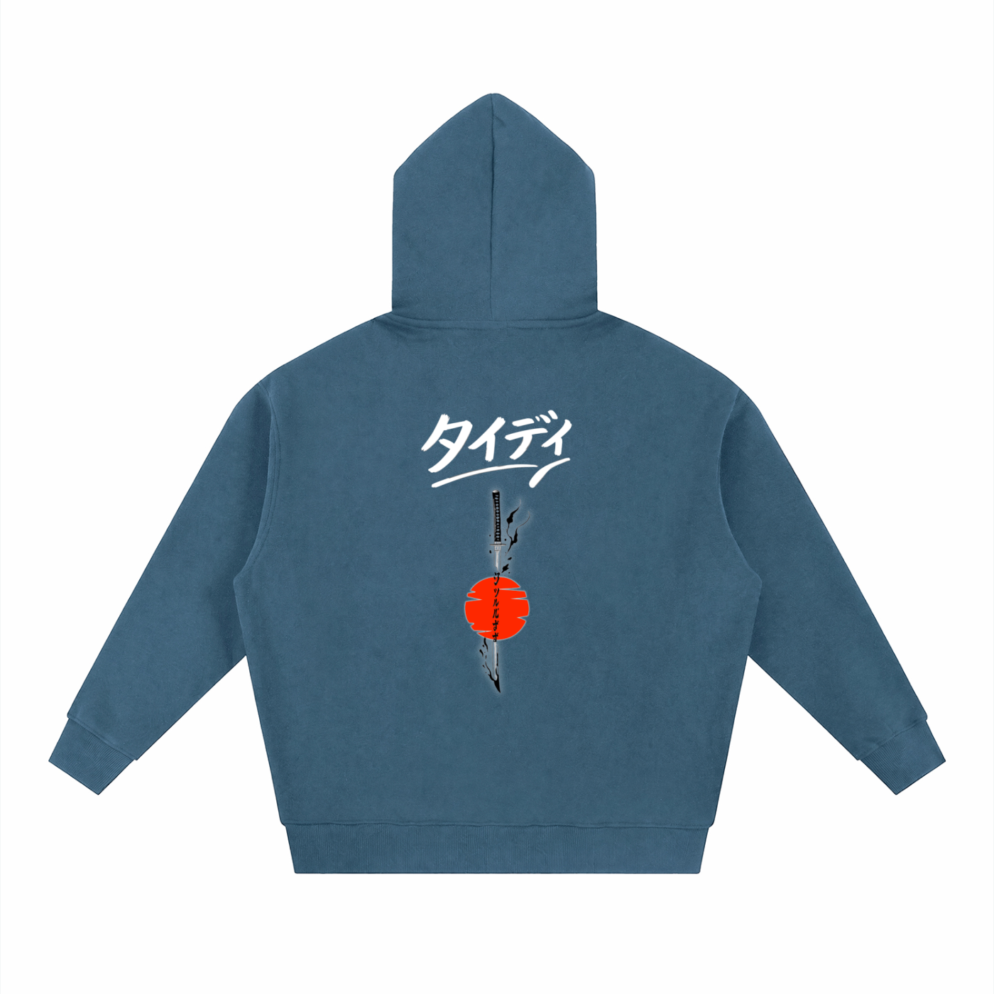 Tidy Tokyo Rising Sun Zip-Up Hoodie — White Logo ODMPOD