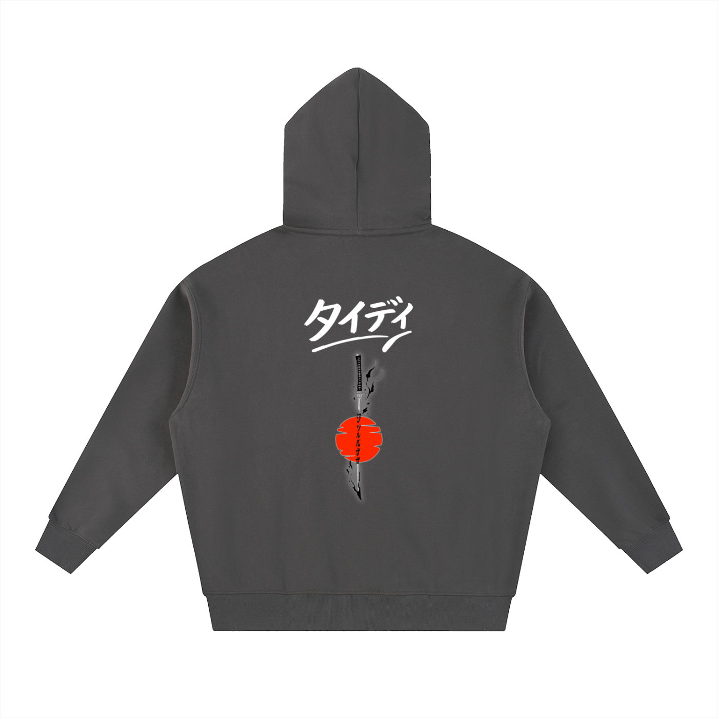 Tidy Tokyo Rising Sun Zip-Up Hoodie — White Logo ODMPOD