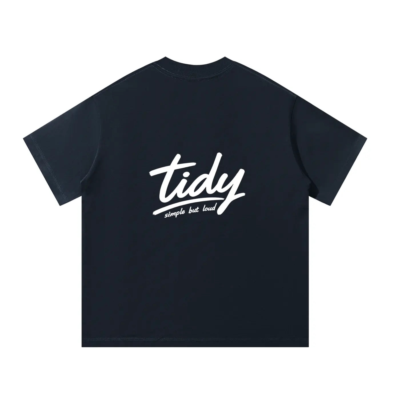 Tidy Originals Oversized Tee — White Logo ODMPOD