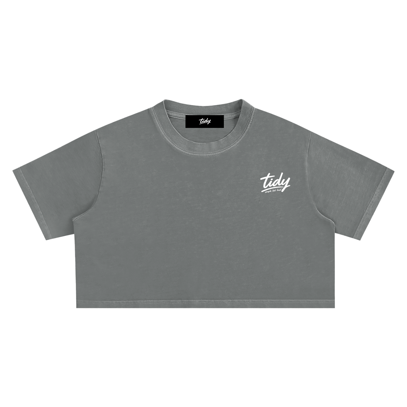 OG Collection White Print Crop Top