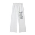 JP Dragon Black Print Essential Straight-Leg Sweatpants
