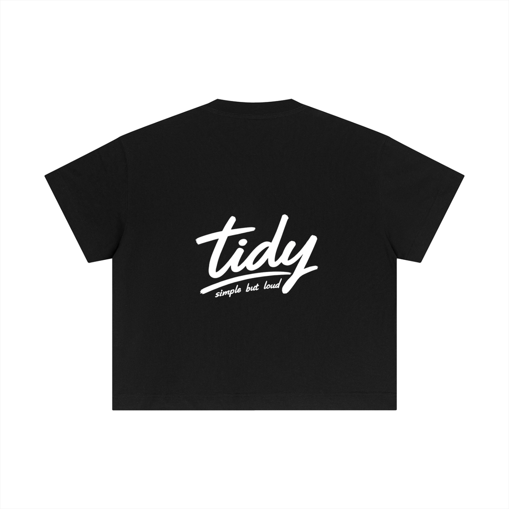 OG Collection White Print Crop T-Shirt