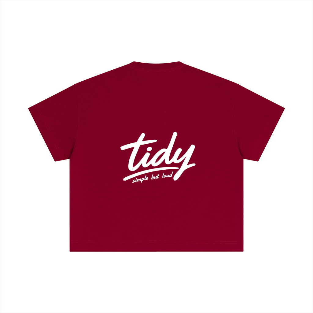 OG Collection White Print Crop T-Shirt