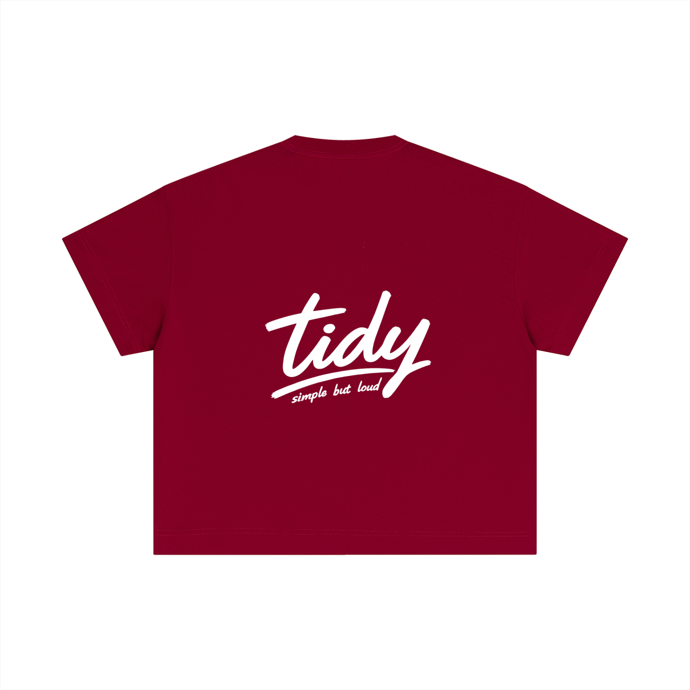 OG Collection White Print Crop T-Shirt