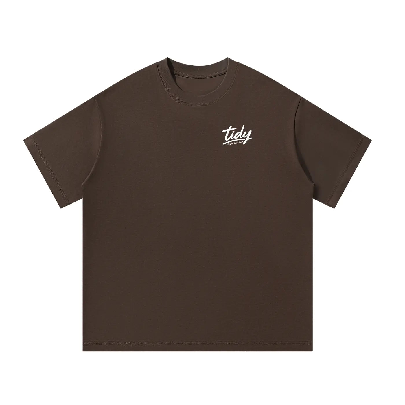 Tidy Originals Oversized Tee — White Logo ODMPOD