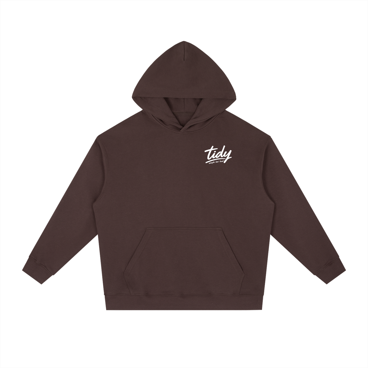 JP Temple White Print  Drop-Shoulder Hoodie
