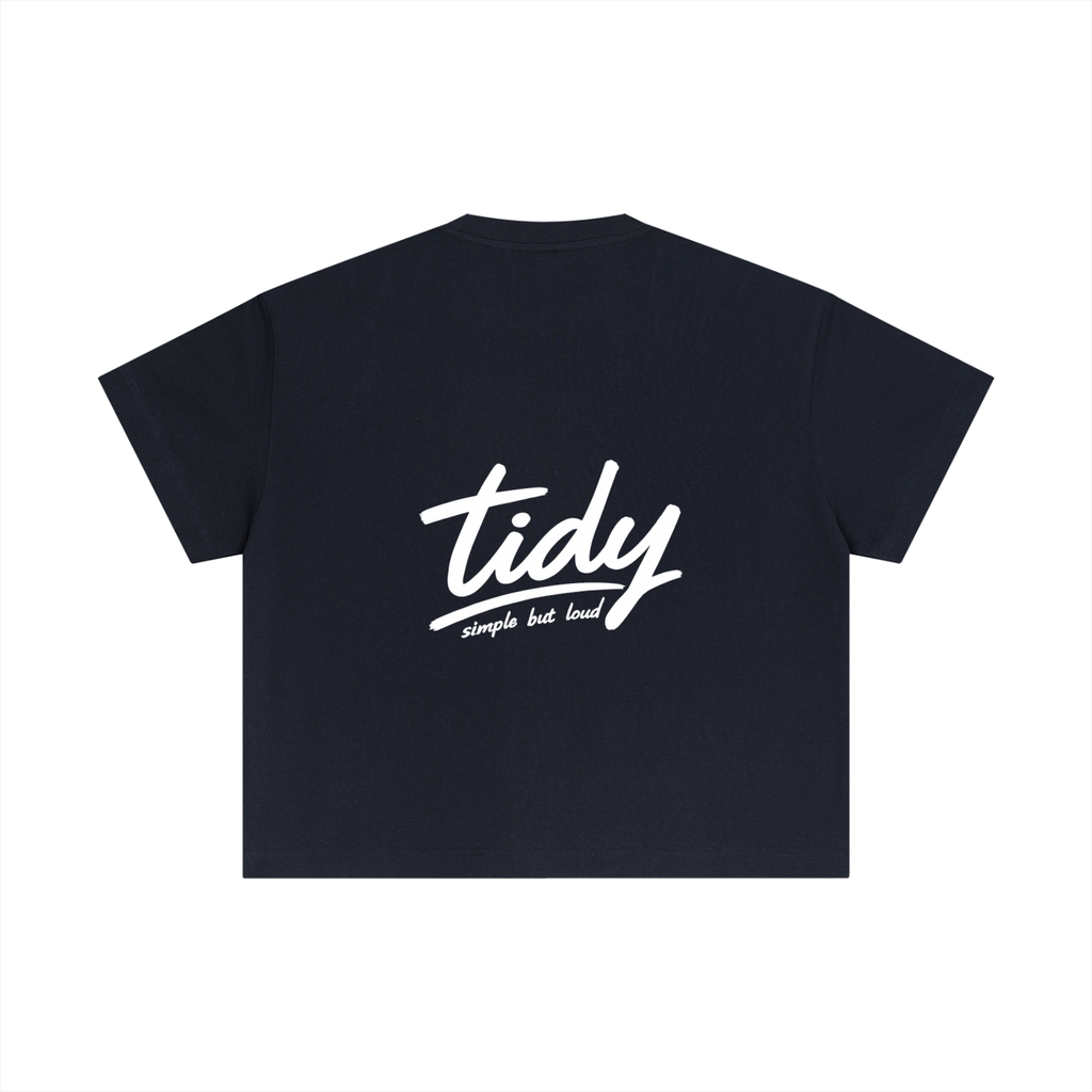 OG Collection White Print Crop T-Shirt