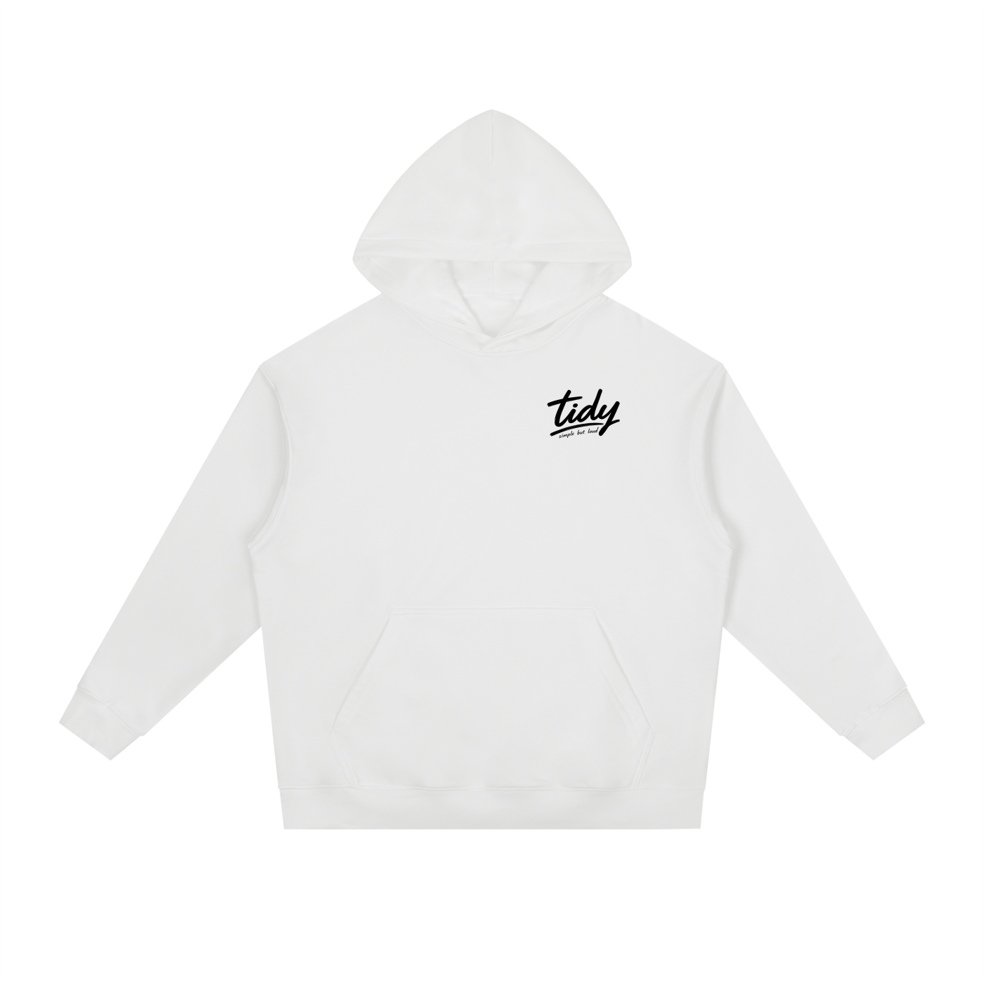 JP Dragon Black Print Drop-Shoulder Hoodie