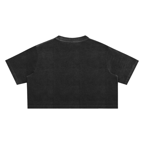 Tidy Originals Crop Top — White Logo