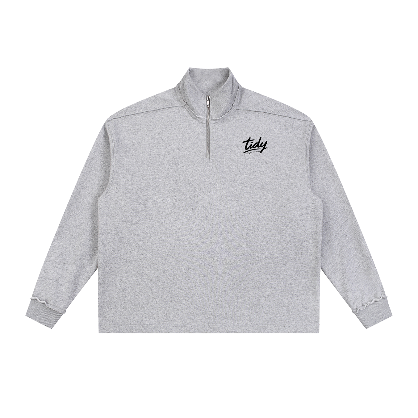OG Collection Black Print Quarter-Zip Sweatshirt