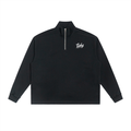 OG Collection White Print Quarter-Zip Sweatshirt