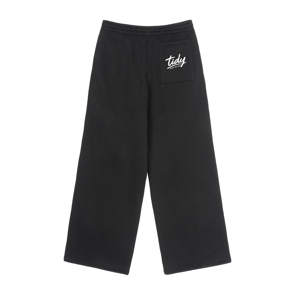 JP Dragon White Print Fleece Drawstring Straight-Leg Sweatpants