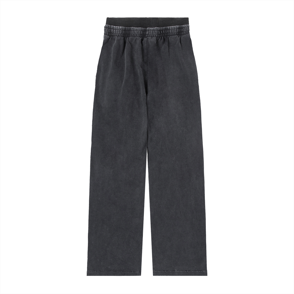 JP Dragon White Print Women's Washed Waist Pants