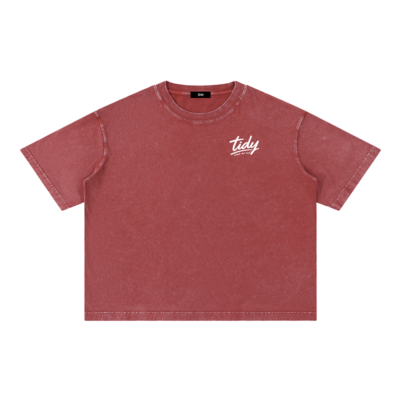 JP Temple White Print Mineral Wash T-Shirt
