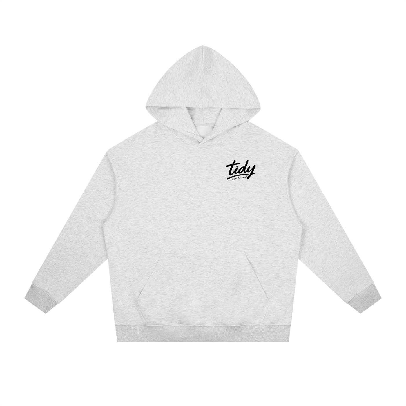 JP Temple Black Print Drop-Shoulder Hoodie