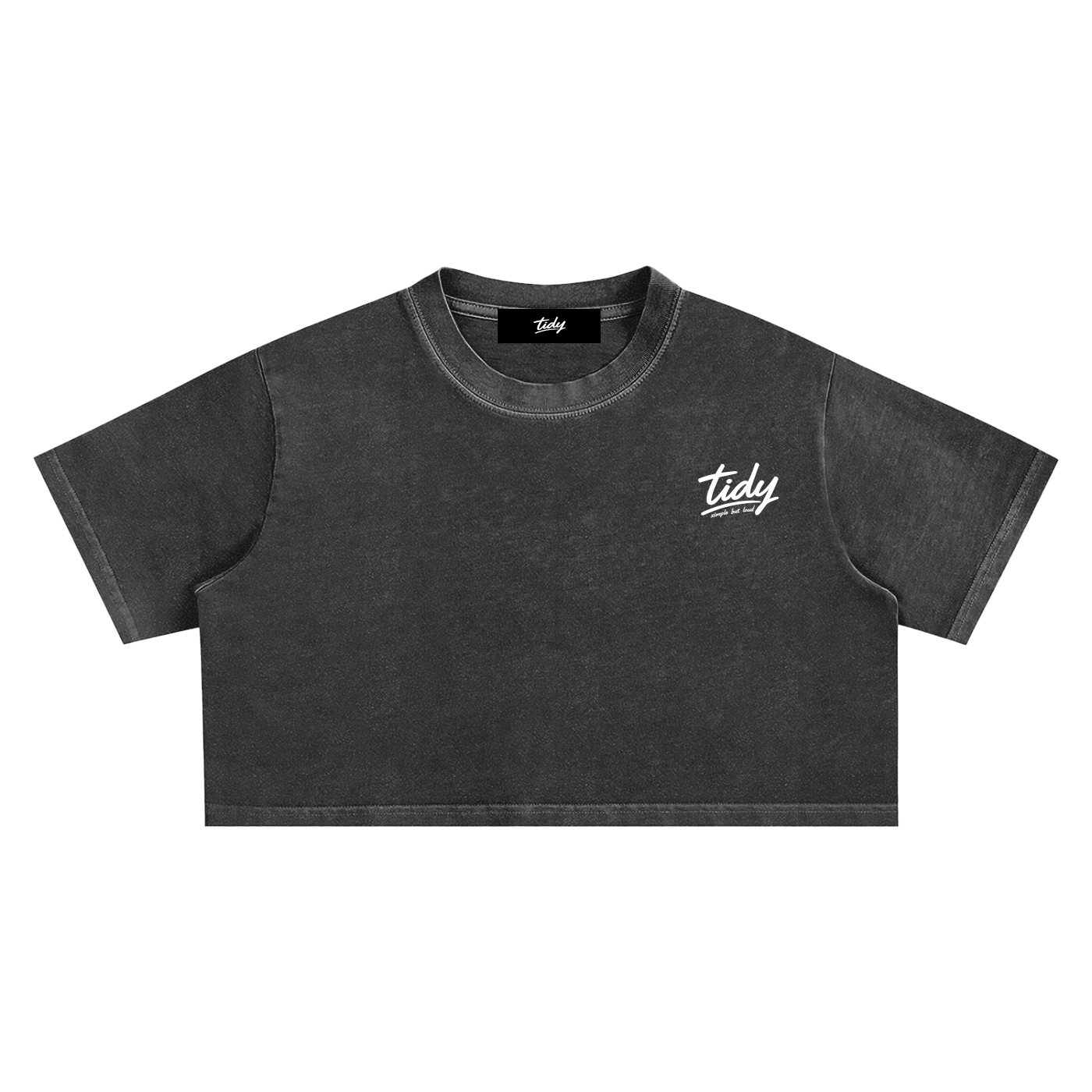 OG Collection White Print Crop Top