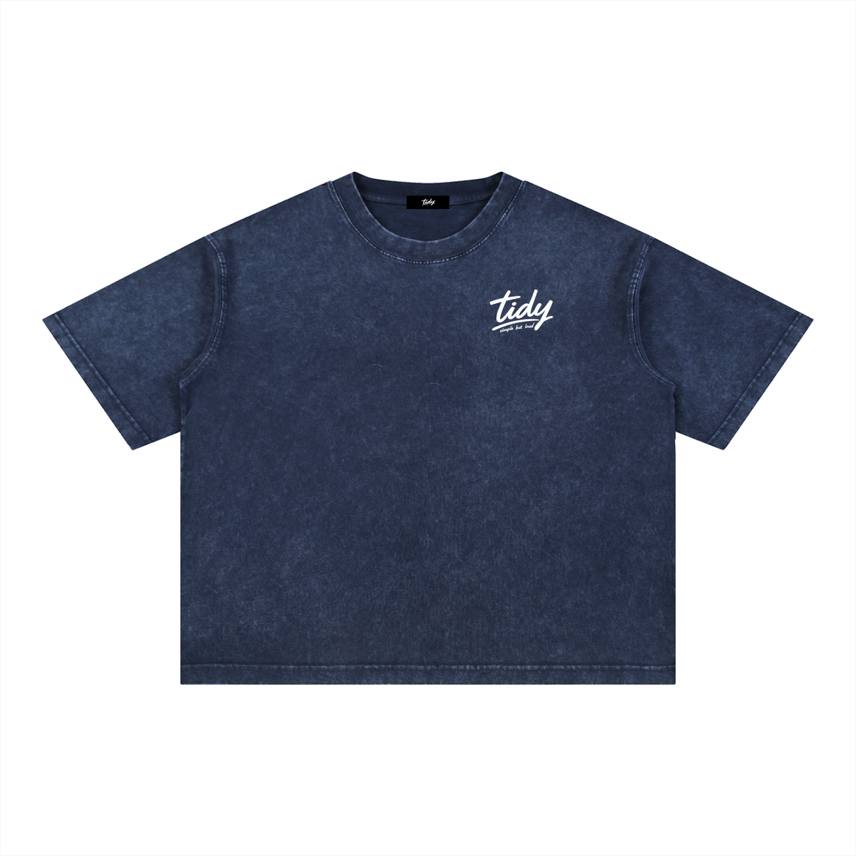 Tidy Tokyo Mt Fuji Mineral Wash Tee — White Logo