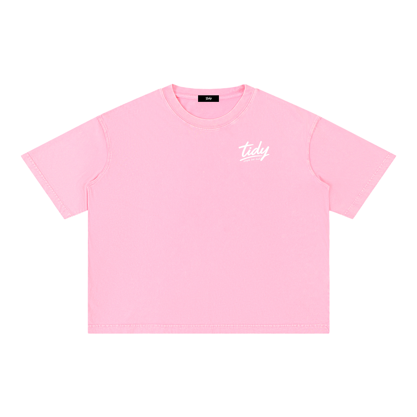 JP Temple White Print Mineral Wash T-Shirt