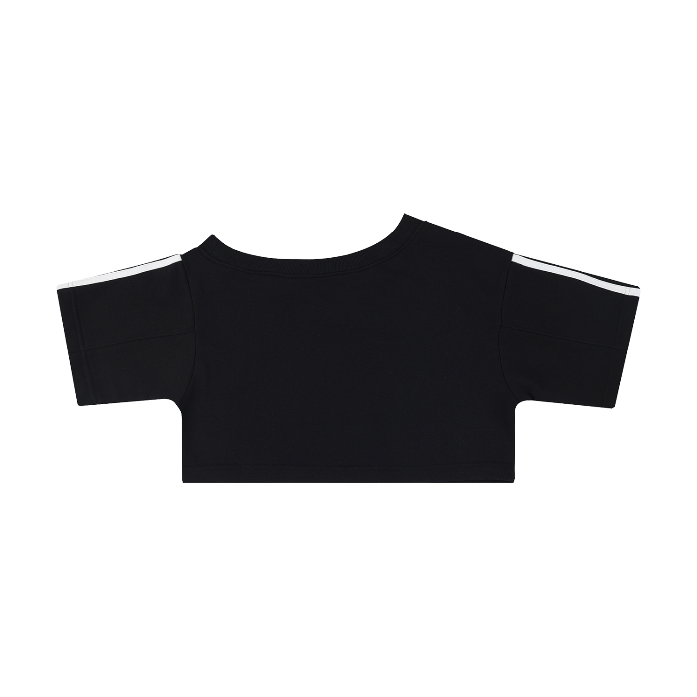 OG Collection White Print Off-the-Shoulder Crop T-Shirt