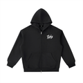 JP Dragon White Print Zip Up Hoodie