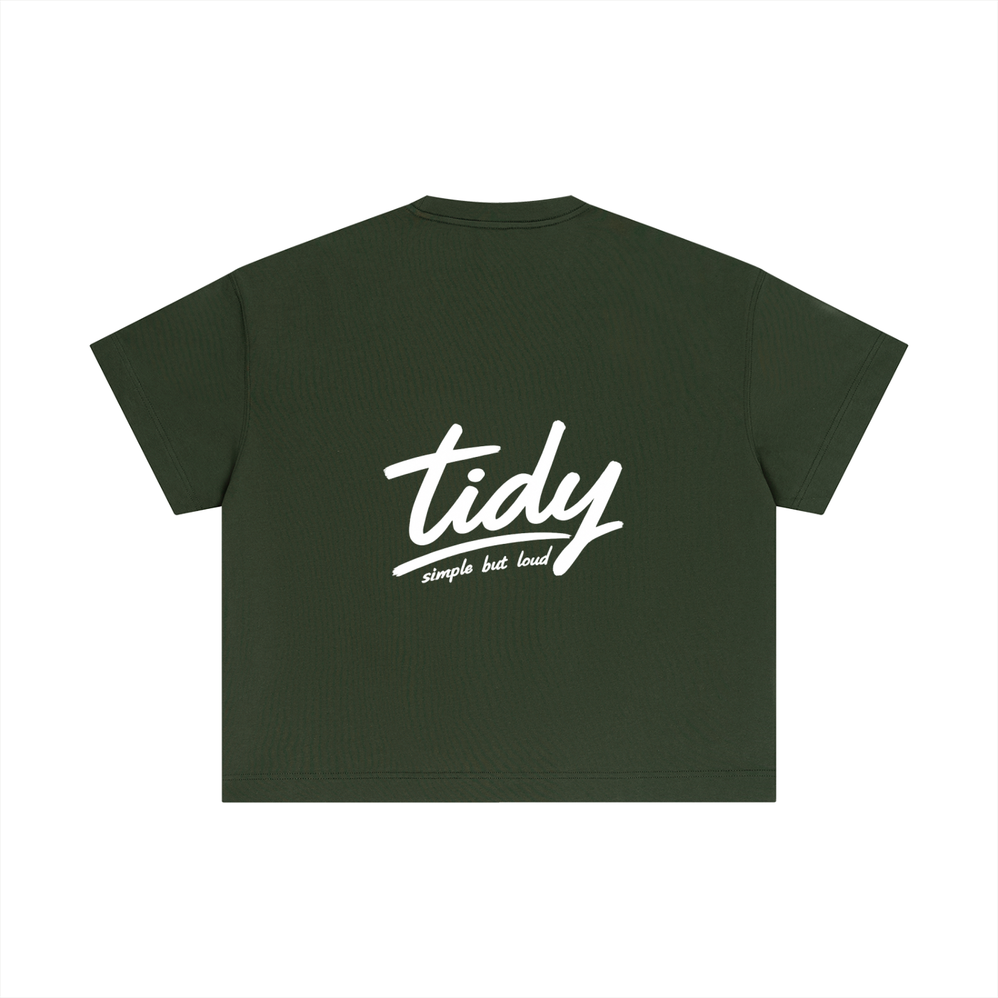 OG Collection White Print Crop T-Shirt