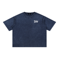 JP Dragon White Print Mineral WashT-Shirt