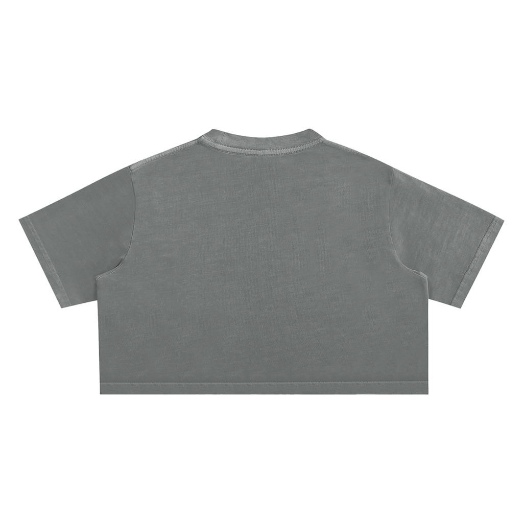 OG Collection White Print Crop Top