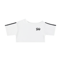 OG Black Print Off-the-Shoulder Crop T-Shirt