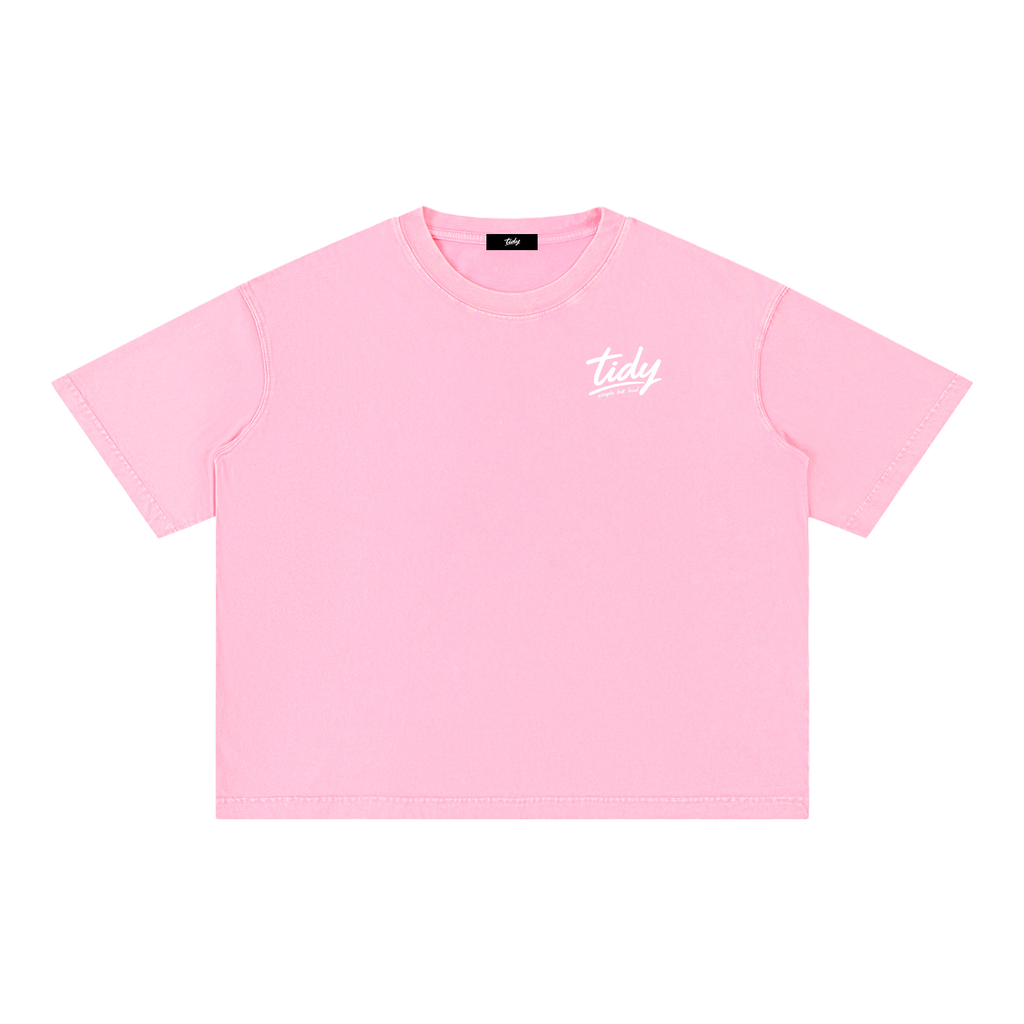 JP MT Fuji White Print Mineral Wash T-Shirt