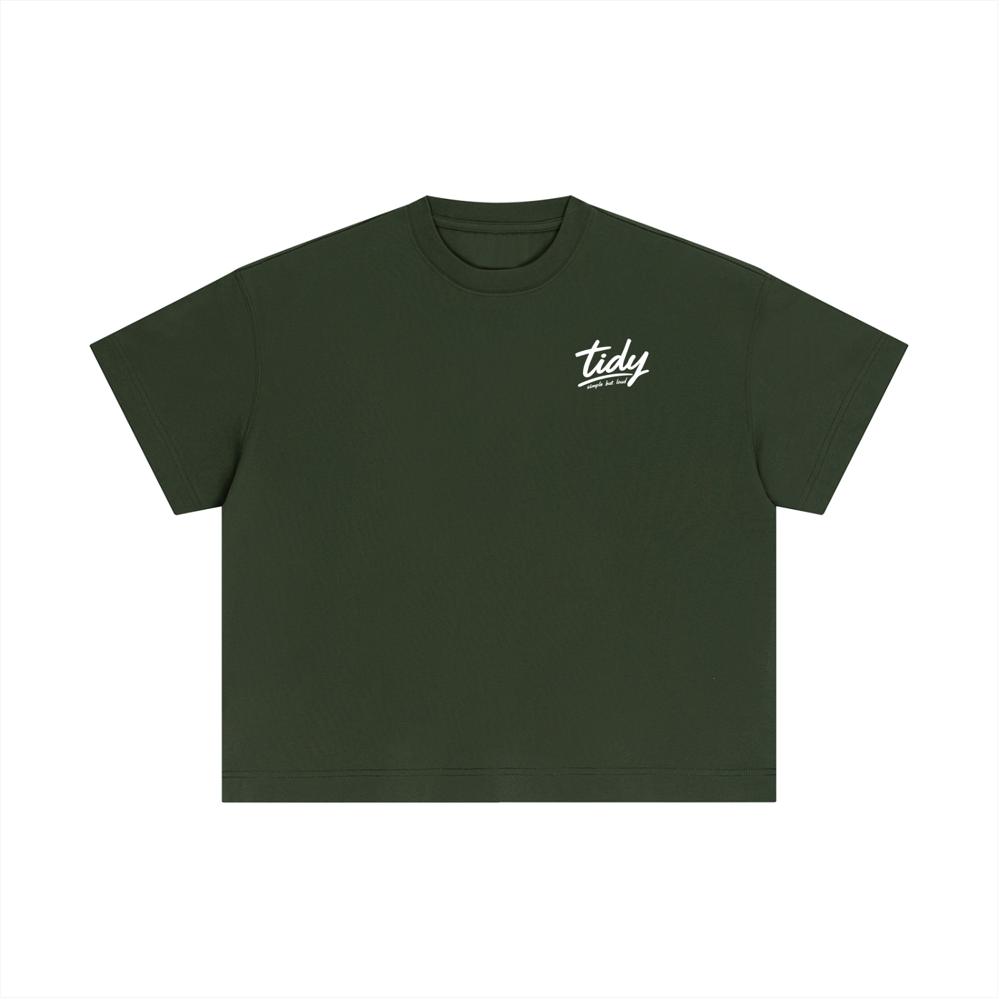 OG Collection White Print Crop T-Shirt