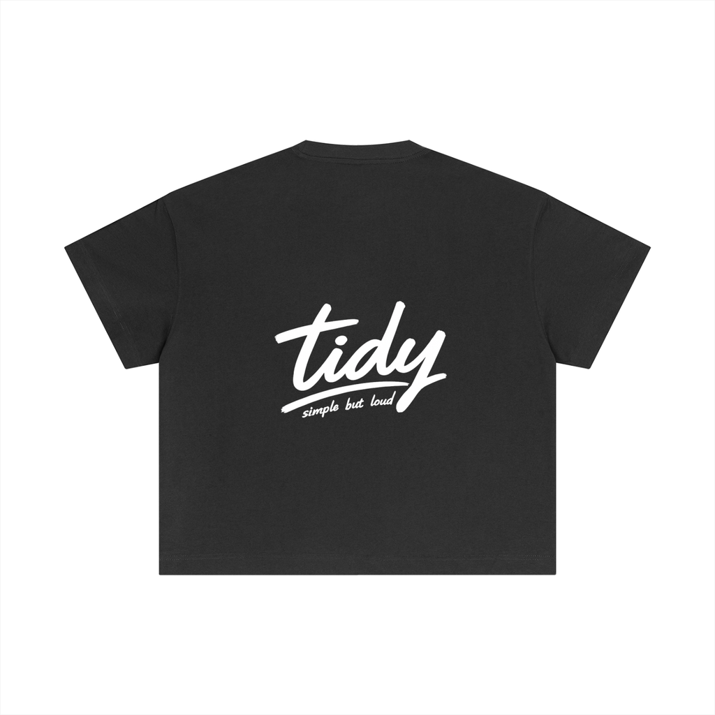 OG Collection White Print Crop T-Shirt