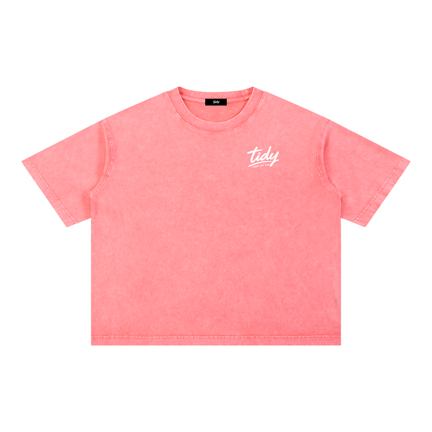 JP MT Fuji White Print Mineral Wash T-Shirt