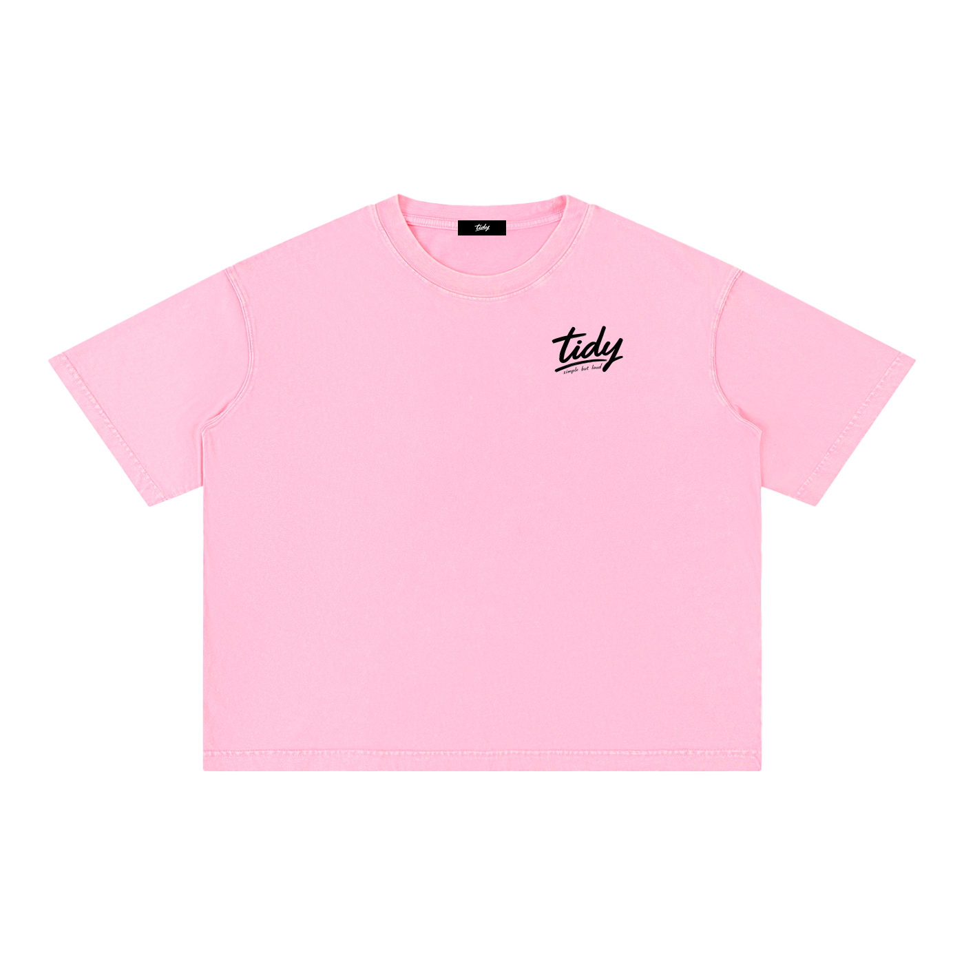 JP Temple Black Print Mineral Wash T-Shirt
