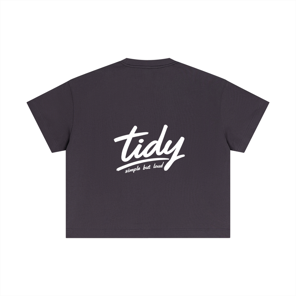 OG Collection White Print Crop T-Shirt
