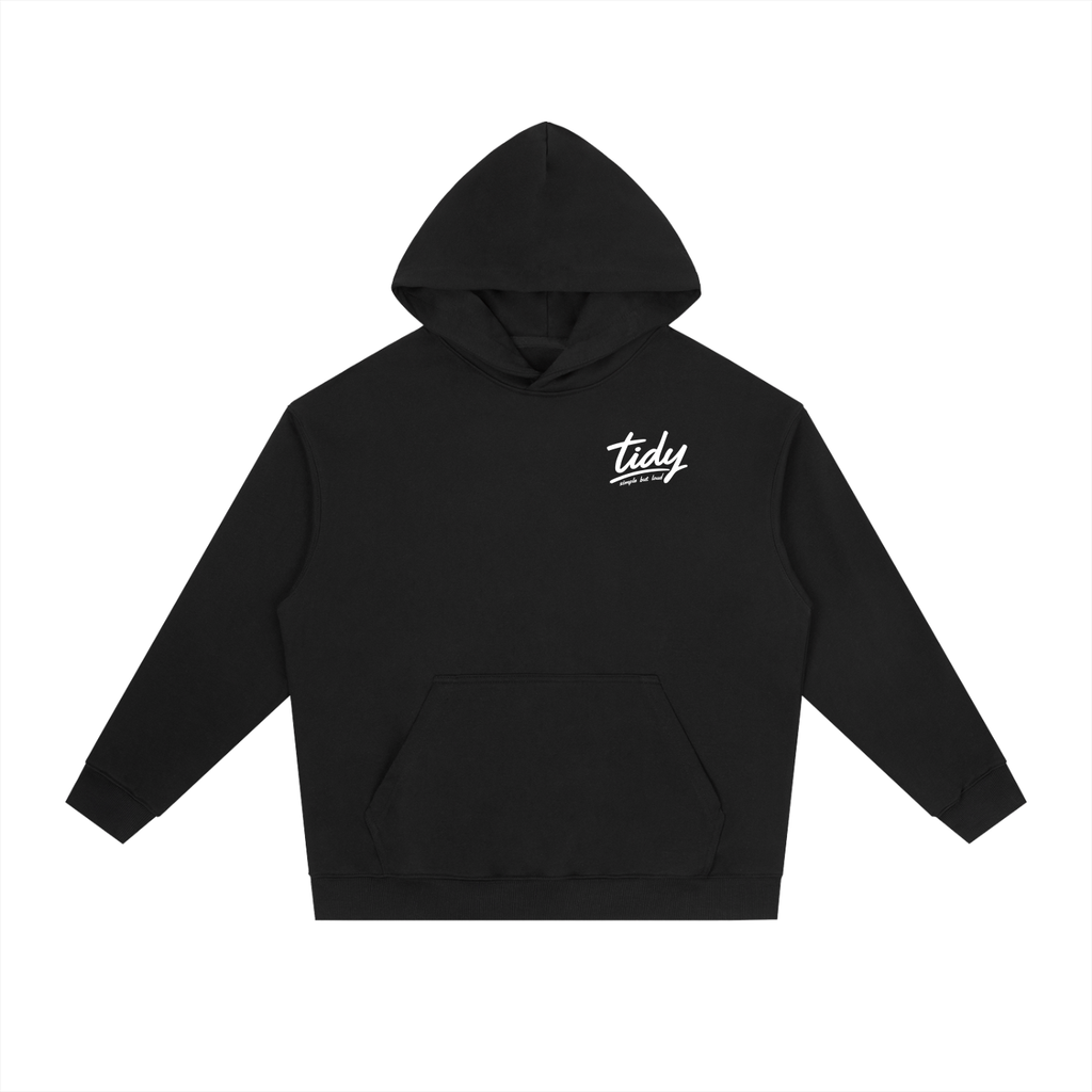 JP MT Fuji White Print Drop-Shoulder Hoodie