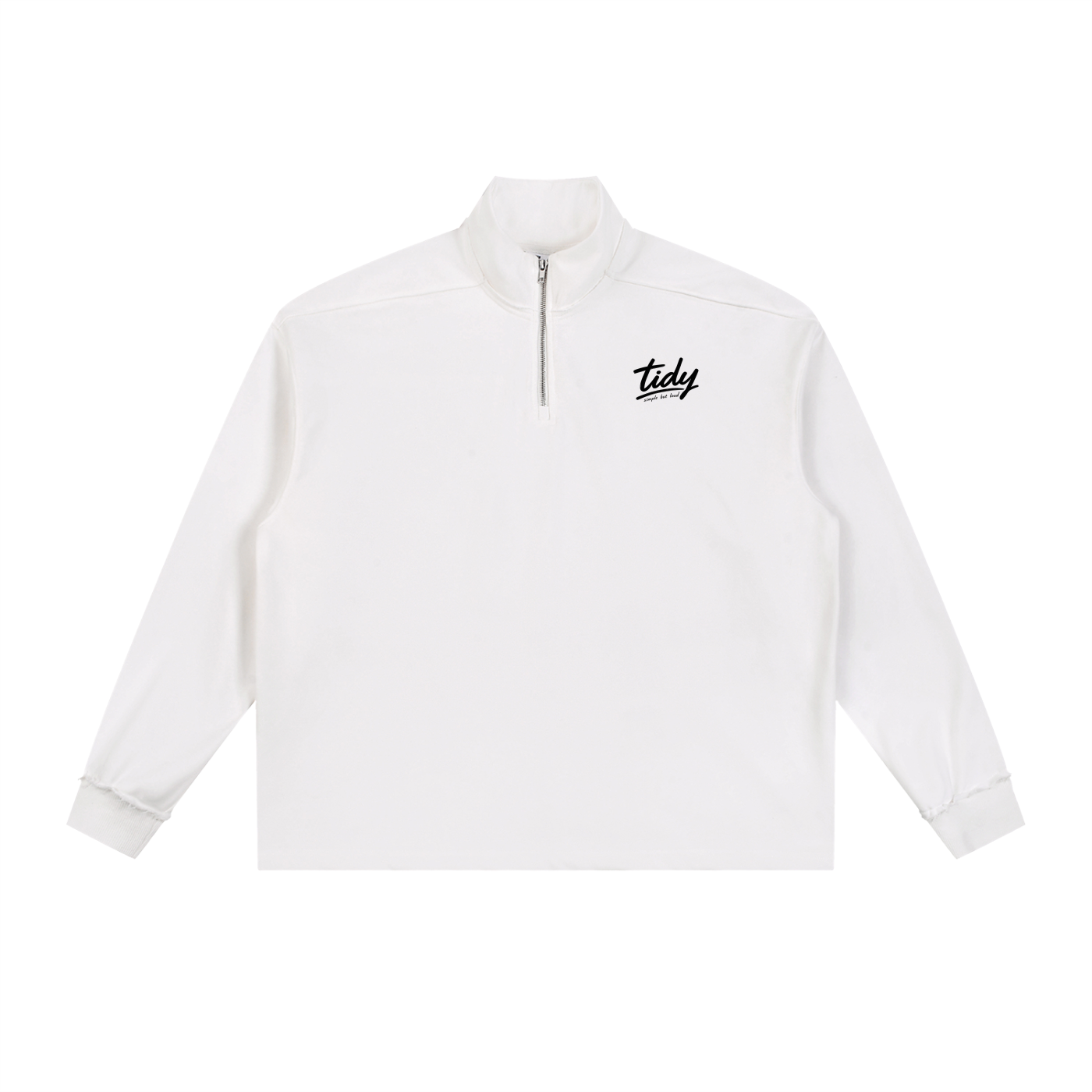 OG Collection Black Print Quarter-Zip Sweatshirt