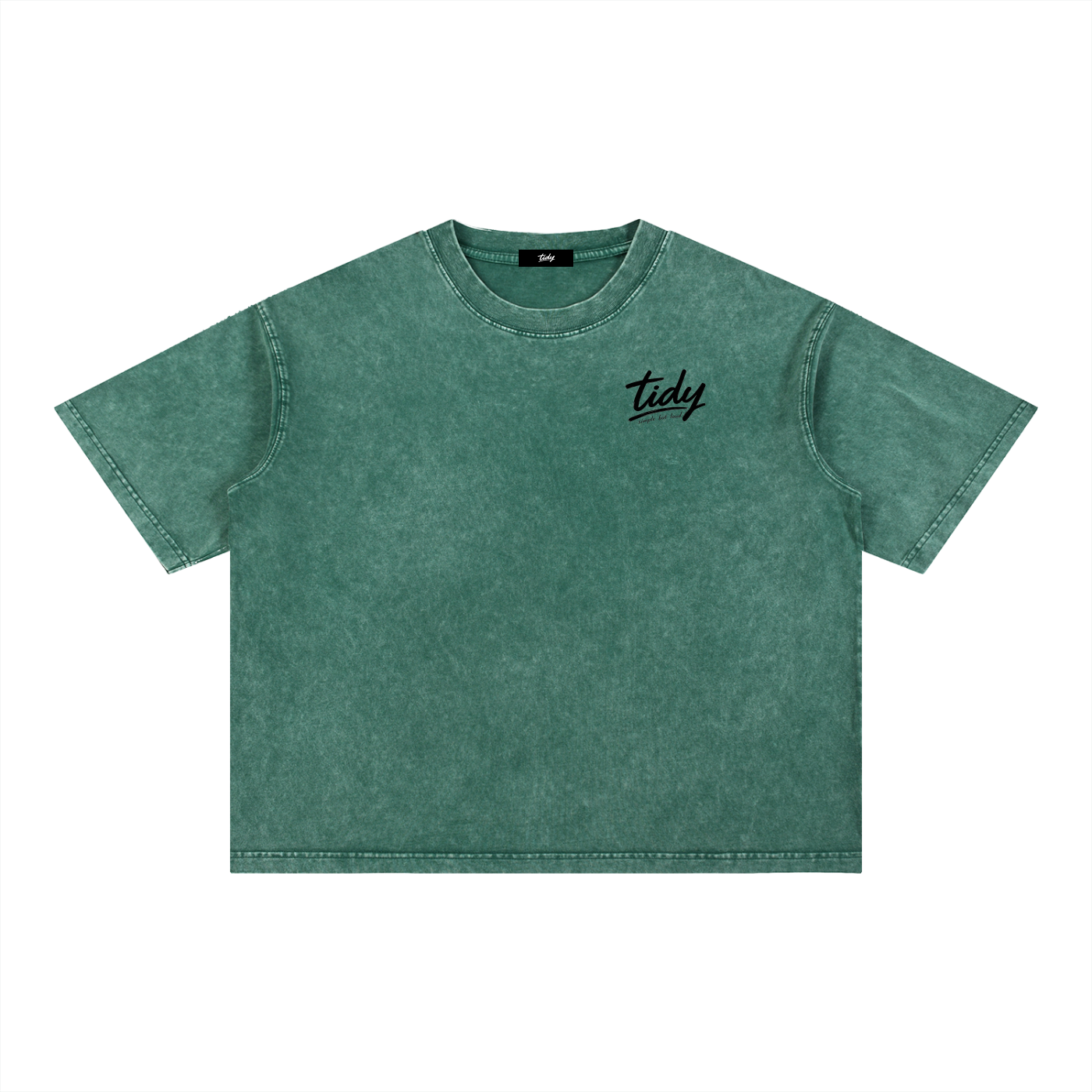 JP Dragon Black Print Mineral Wash T-Shirt