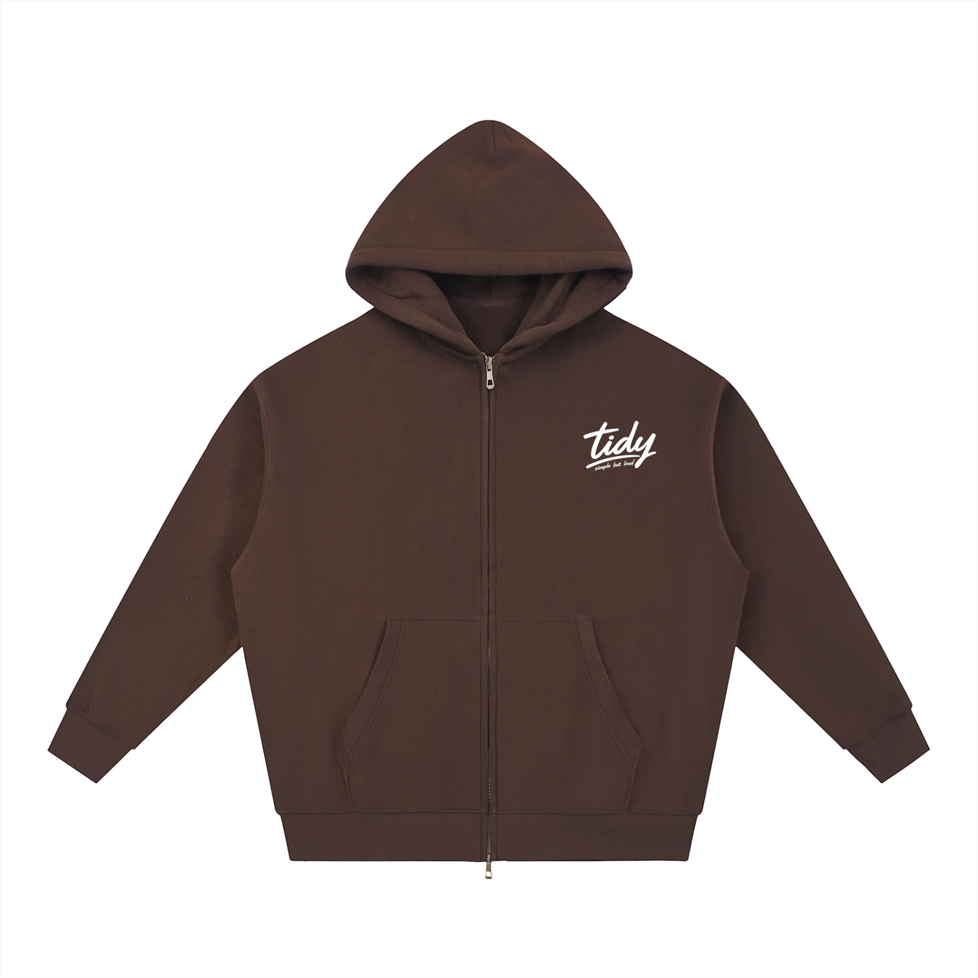 Tidy Tokyo Rising Sun Zip-Up Hoodie — White Logo ODMPOD