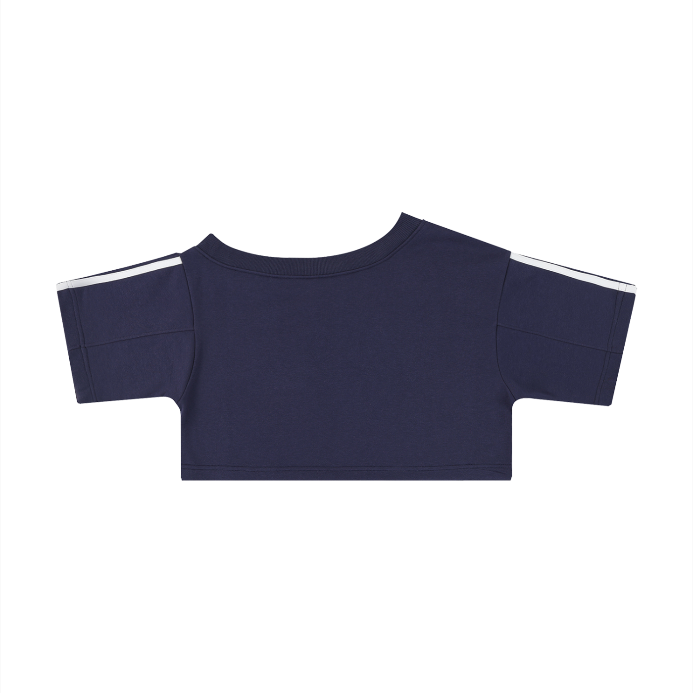 OG Collection White Print Off-the-Shoulder Crop T-Shirt