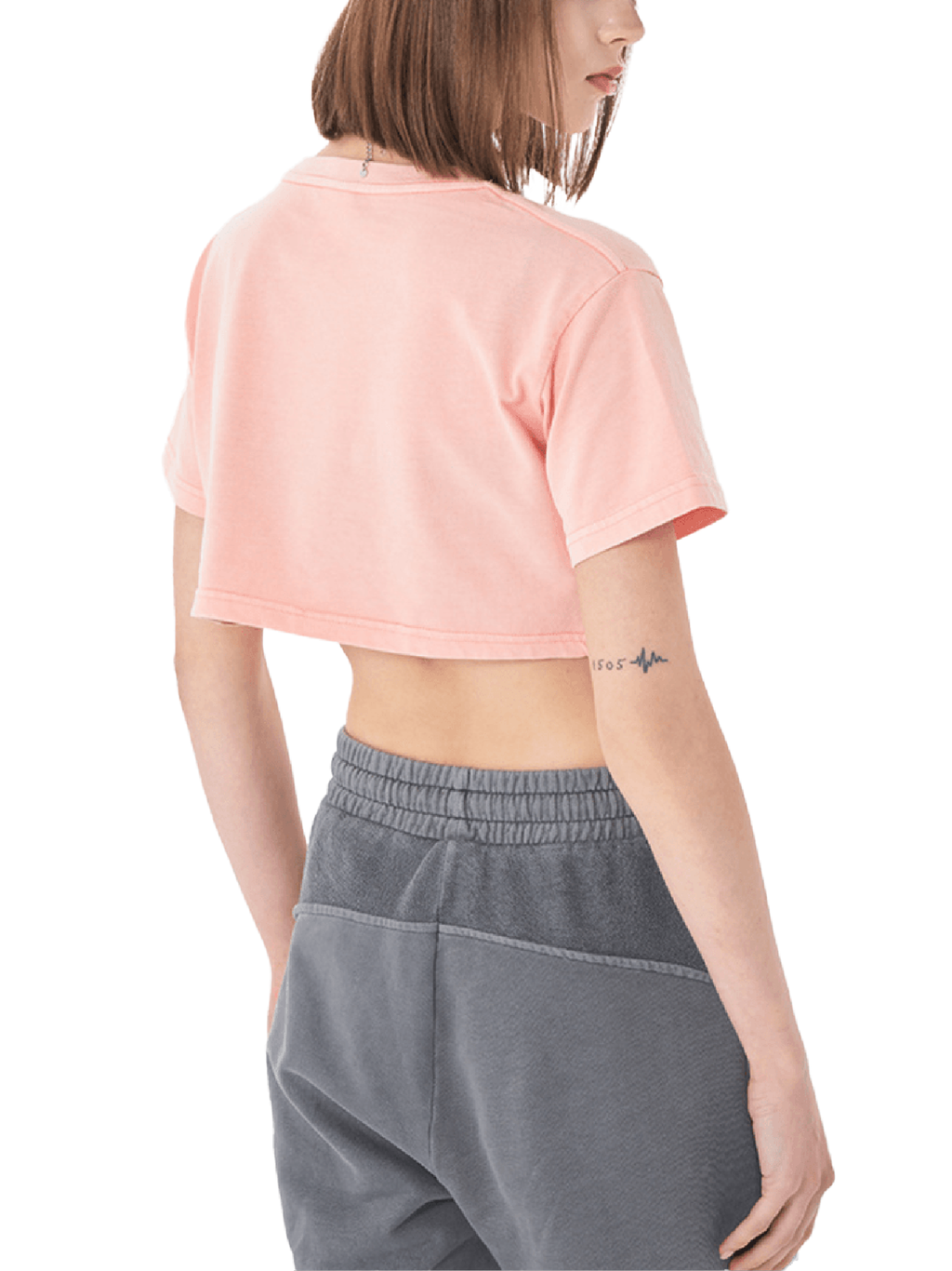 OG Collection White Print Crop Top