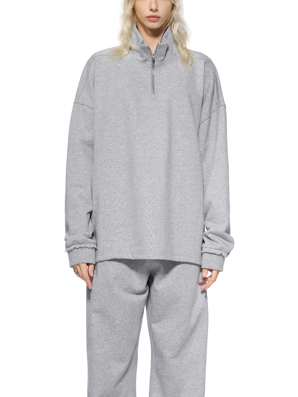 OG Collection Black Print Quarter-Zip Sweatshirt