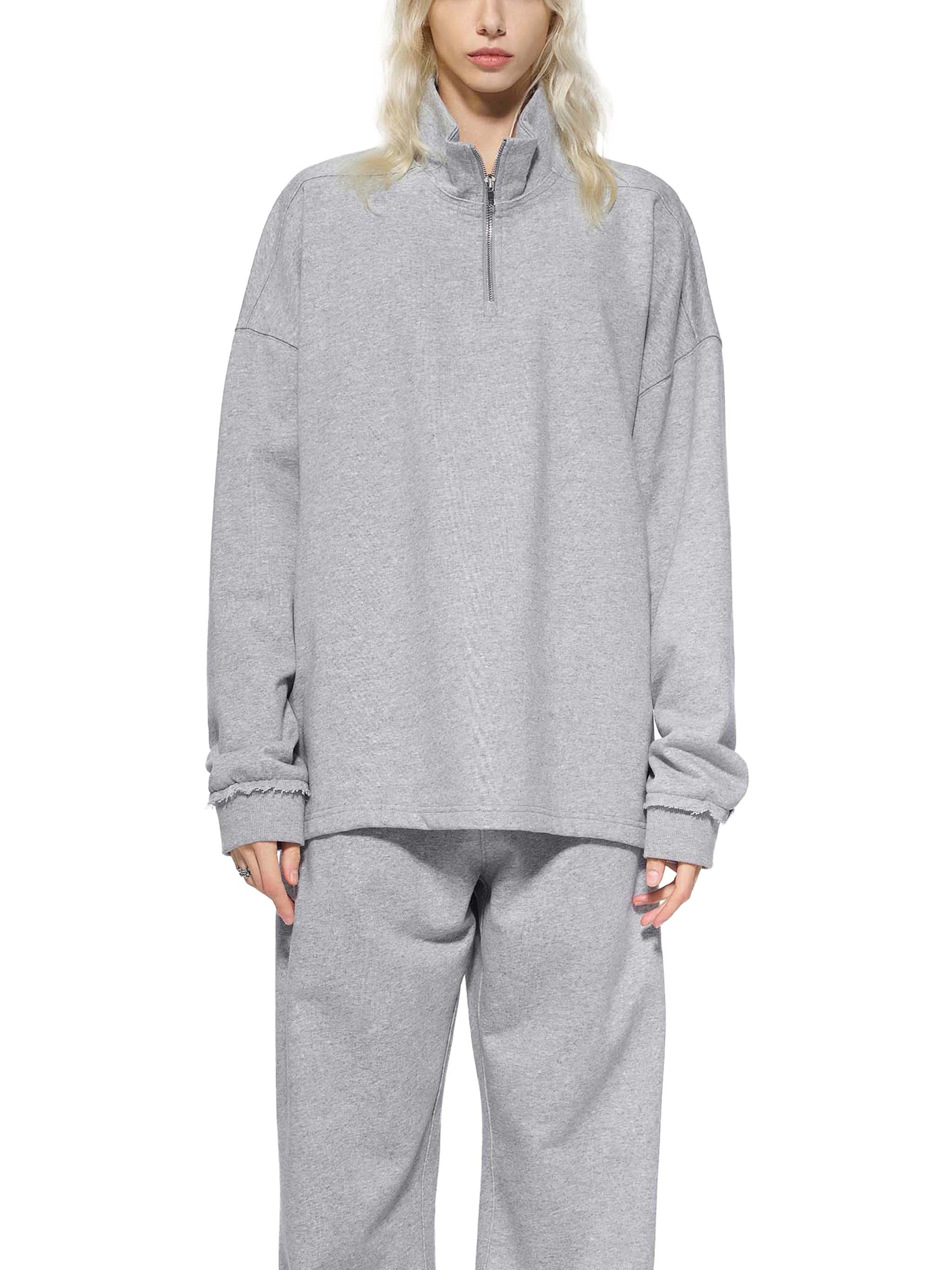 OG Collection Black Print Quarter-Zip Sweatshirt