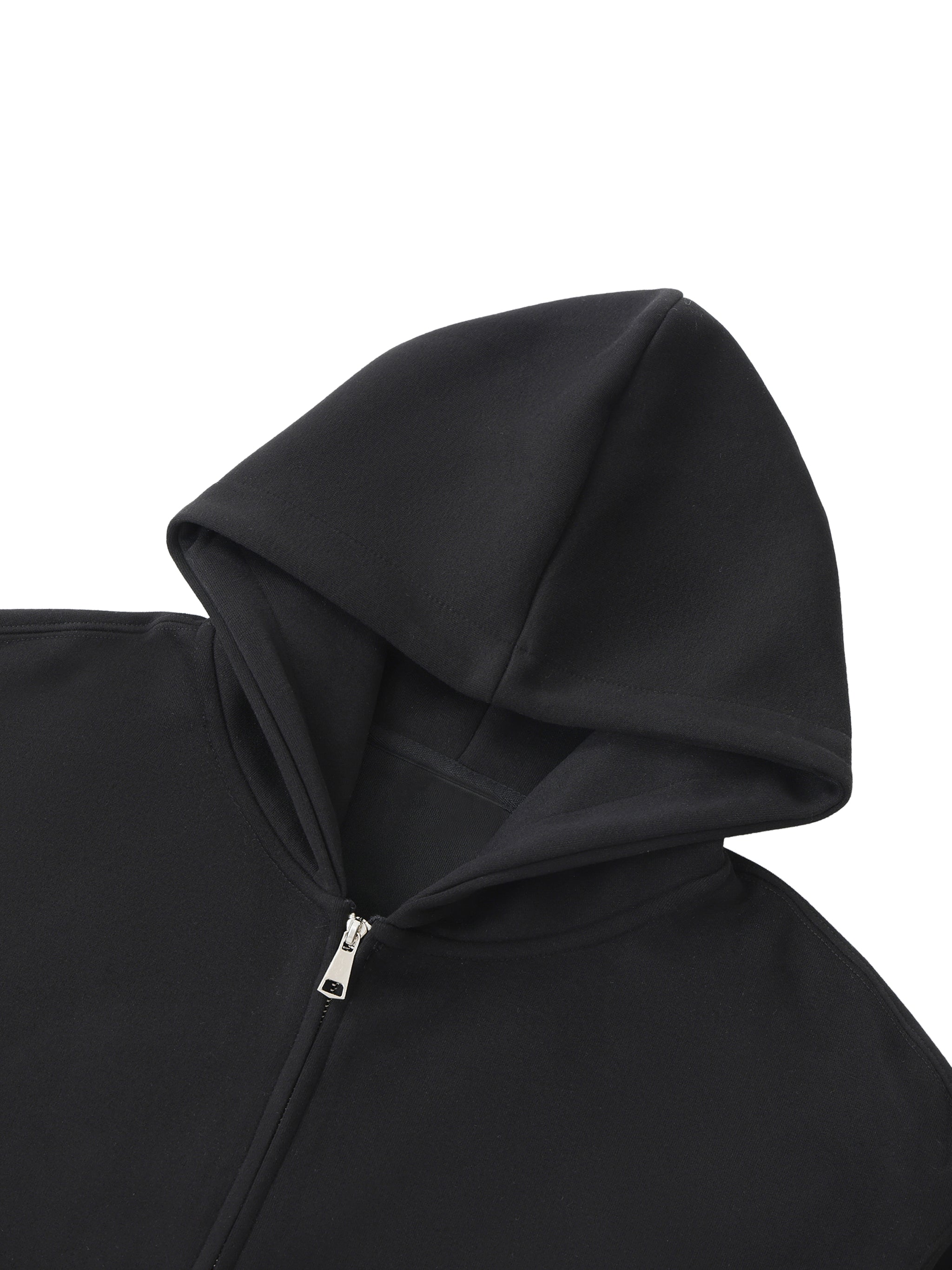 OG White Print Heavyweight Zip-Up Hoodie