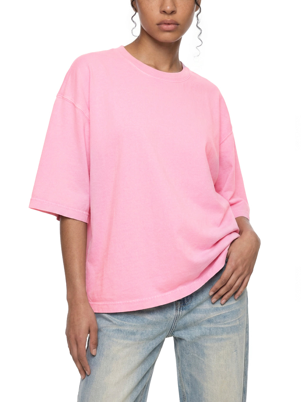 JP Temple Black Print Mineral Wash T-Shirt